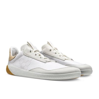Vivobarefoot Geo Shell Mens - White Casual Shoes BKN560194